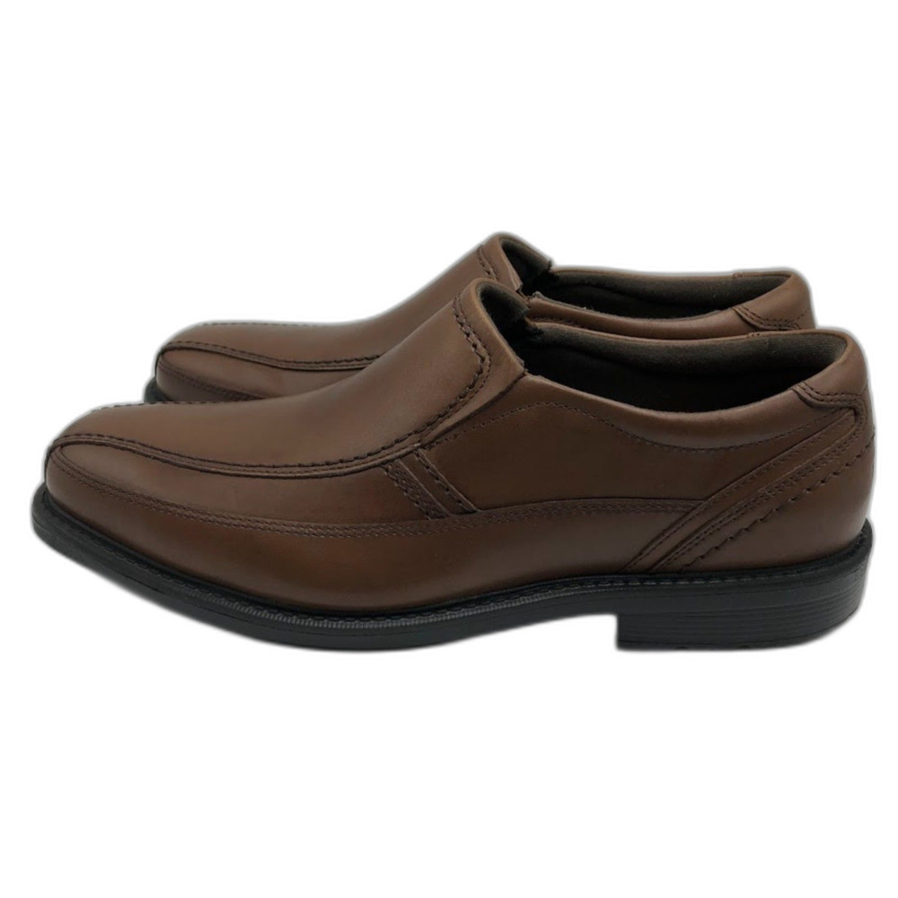 Rockport NIB Men's Brown Leather Slip On Comfort Casual Dress Shoes Size 9